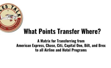 A Matrix of Transferable Points: Where do Amex, Chase, Citi, Capital One, Wells Fargo, Bilt, and Rove Transfer? transferable points matrix