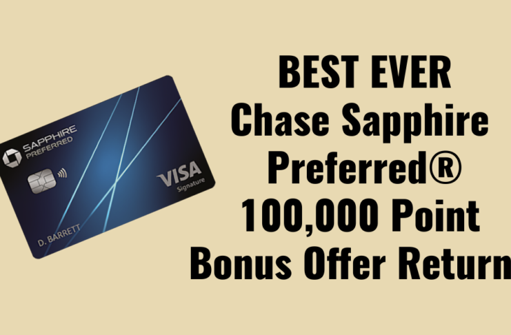 ENDING SOON: Best Ever 100,000 Point Offer on Chase Sapphire Preferred® chase sapphire preferred 100k 100,000 point signup bonus